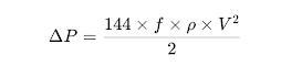 Pressure Loss in Annulus (ΔP)